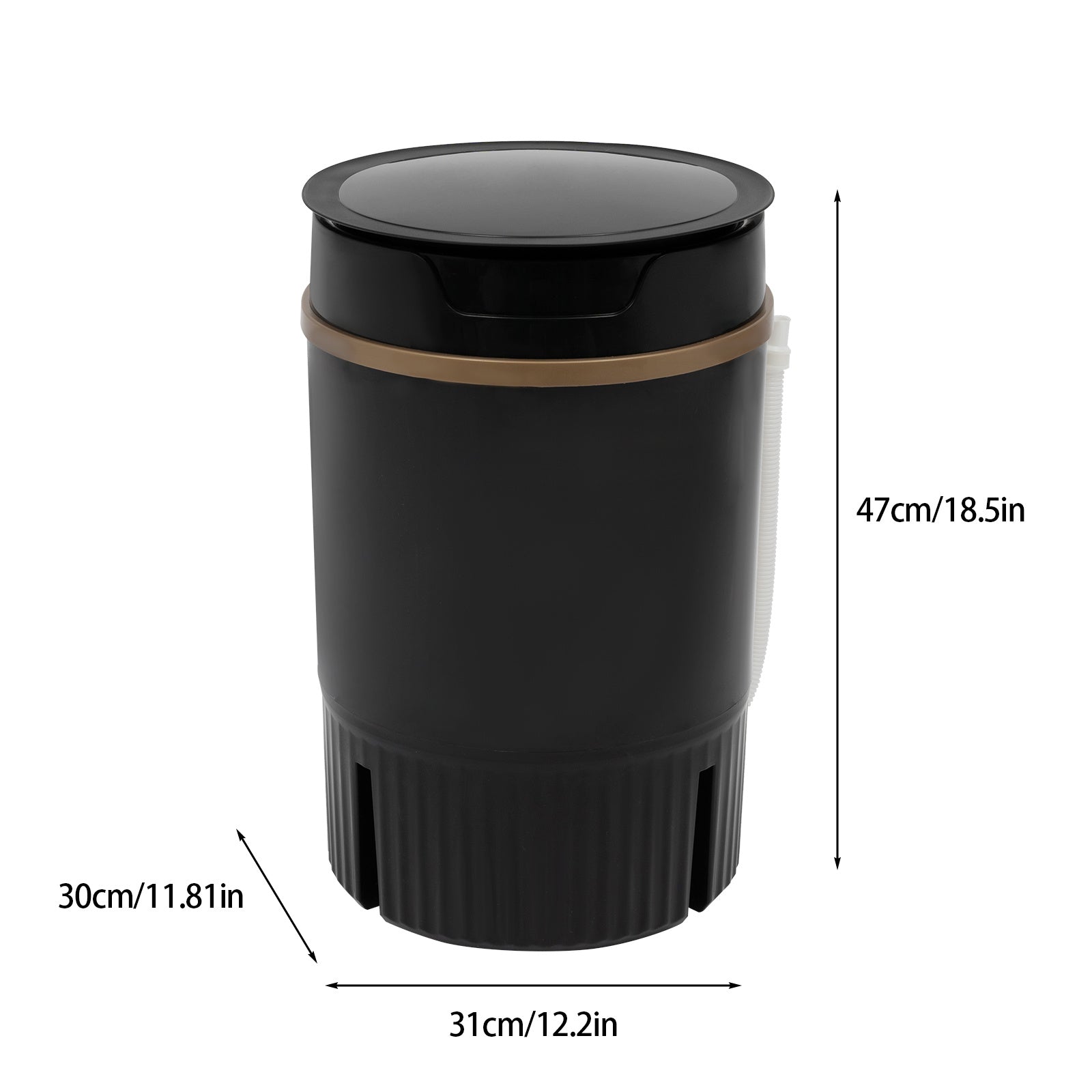 Washing Machine Base - Heavy-Duty Portable Compact Laundry Stand for Front-Load/Top-Load Washers, Easy Assembly with Sturdy PP, Compatible with Apartments, RVs, Dorms, Camping & Travel (Space-Saving Washing Machine