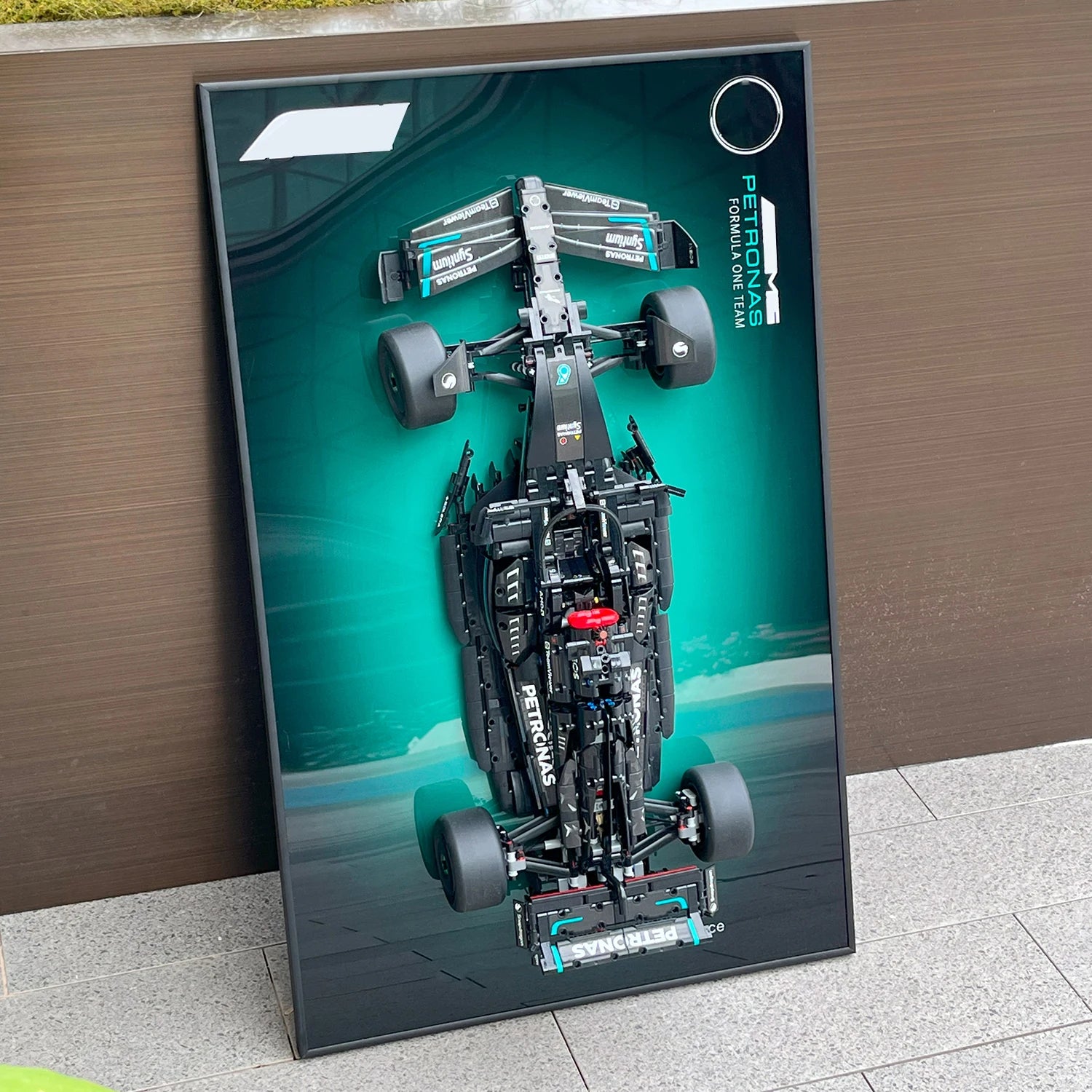 Wall Mount Display for LEGO 42171 Mercedes-AMG F1 W14 E 42207 Ferrari SF-24 F1 42206 Red Bull Racing RB20 F1--Display Wall only