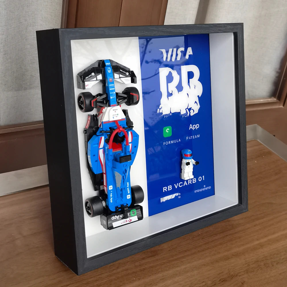 Display Photo Frame for LEGO Speed Champions F1 Race Car Toy,Home or Office Decorative Wall Panels,Adult Collectibles Wall Mount