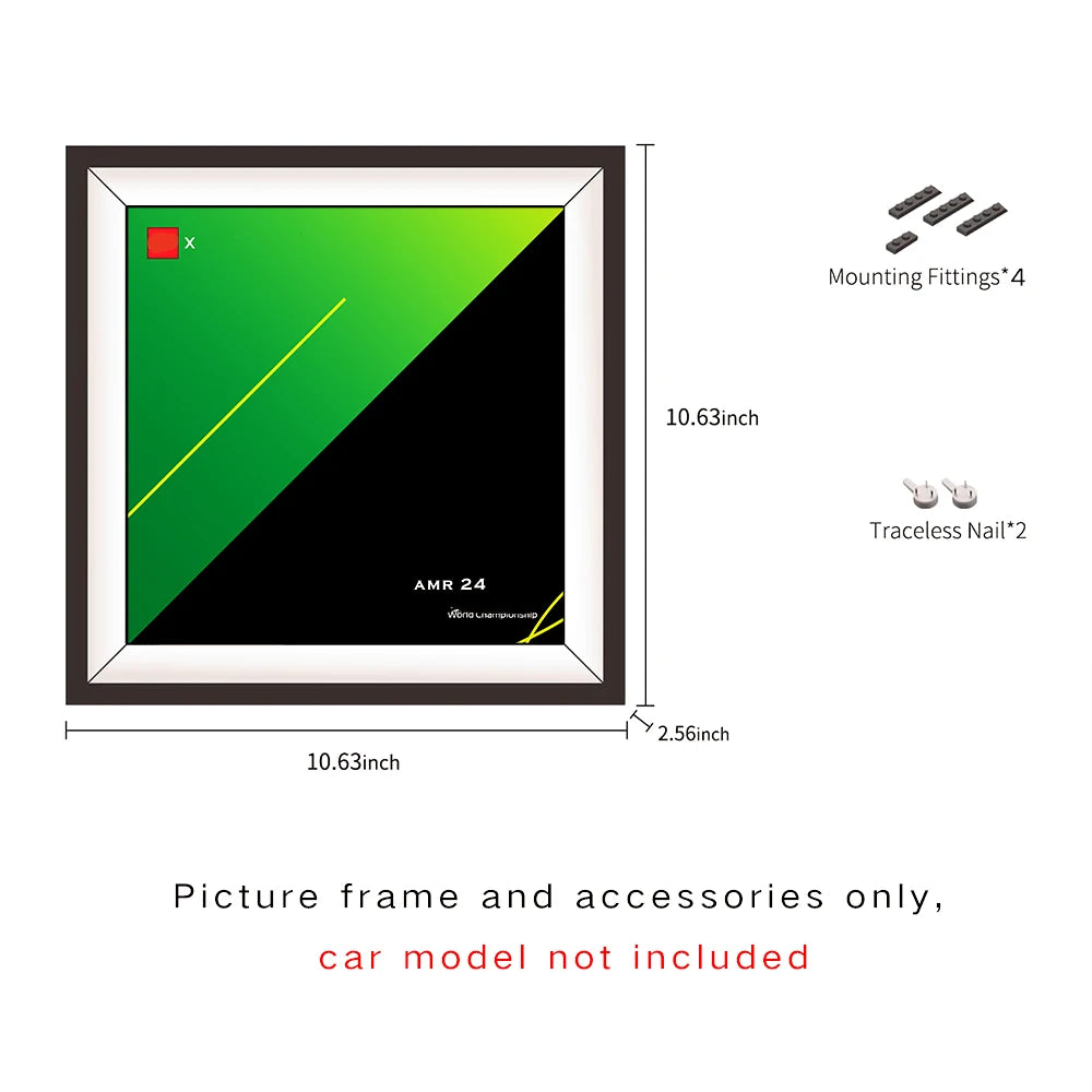 Display Photo Frame for LEGO Speed Champions F1 Race Car Toy,Home or Office Decorative Wall Panels,Adult Collectibles Wall Mount