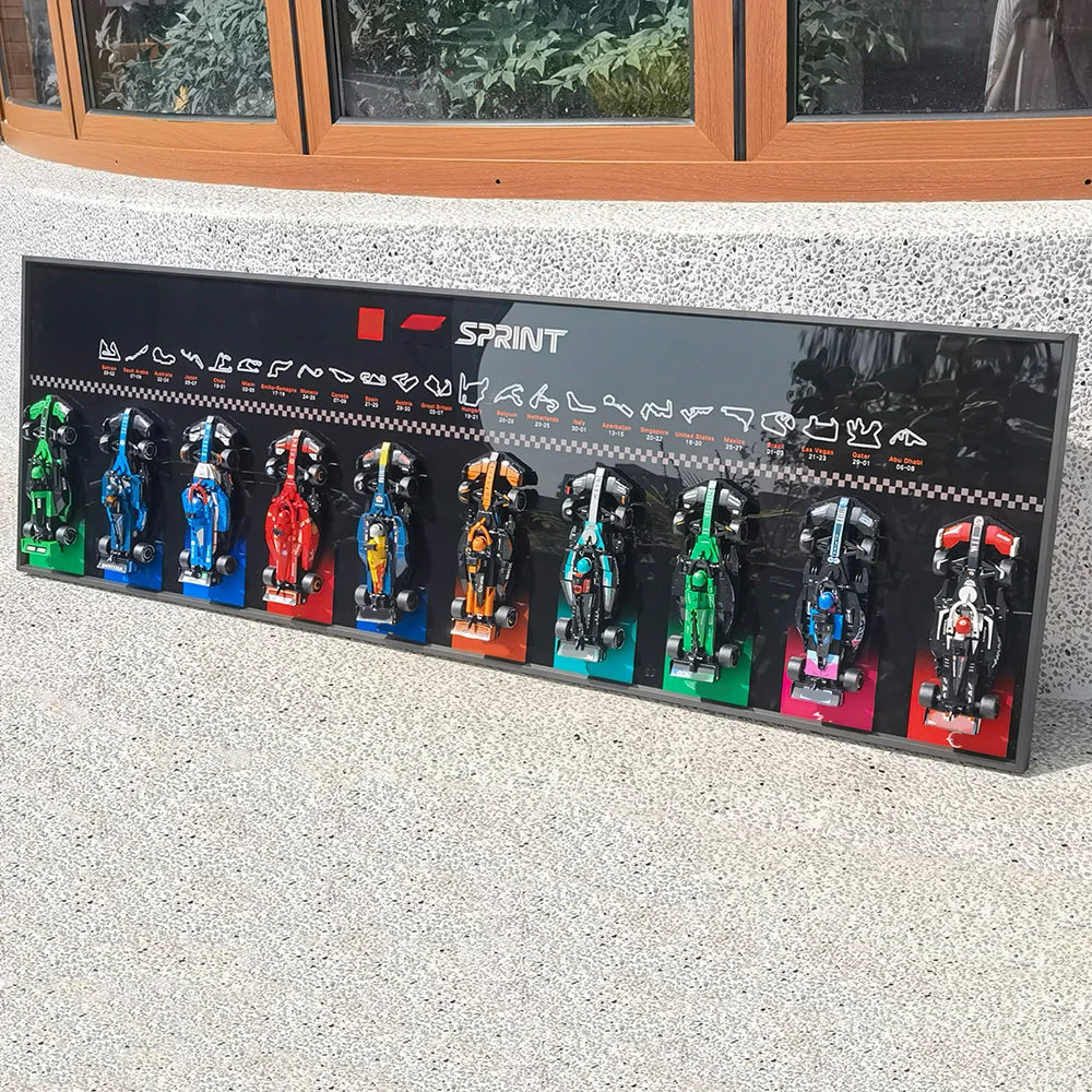 Display Wallboard for Lego Speed Ultimate Formula 1,Adult Collectibles for Lego Car Wall Mount Building Blocks