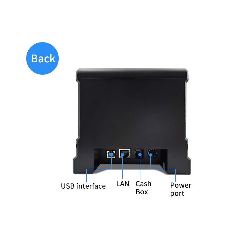 HZTZ 80mm Thermal Receipt Printer HZ-8360 Automatic Cutter Restaurant Kitchen POS Printer USB LAN Bluetooth