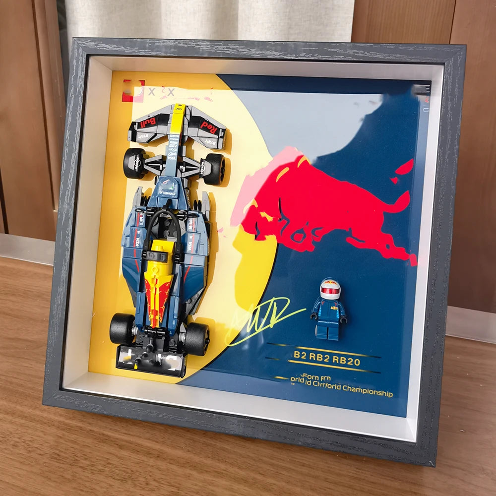 Display Photo Frame for LEGO Speed Champions F1 Race Car Toy,Home or Office Decorative Wall Panels,Adult Collectibles Wall Mount