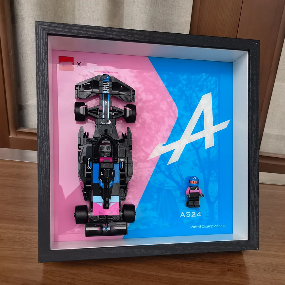 Display Photo Frame for LEGO Speed Champions F1 Race Car Toy,Home or Office Decorative Wall Panels,Adult Collectibles Wall Mount