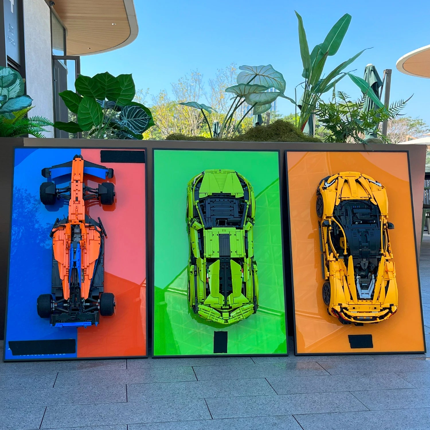 Wall Mount Display for LEGO 42171 Mercedes-AMG F1 W14 E 42207 Ferrari SF-24 F1 42206 Red Bull Racing RB20 F1--Display Wall only