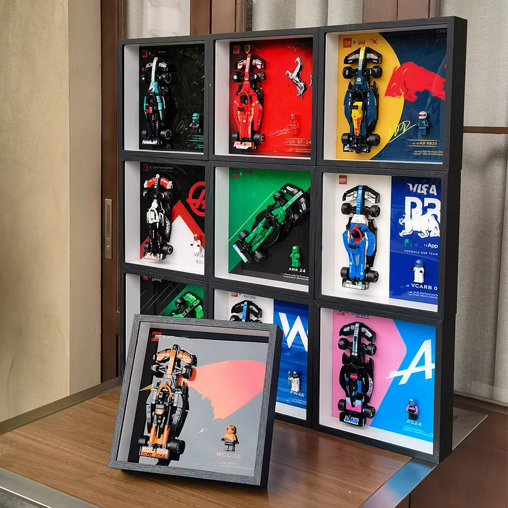 Display Photo Frame for LEGO Speed Champions F1 Race Car Toy,Home or Office Decorative Wall Panels,Adult Collectibles Wall Mount
