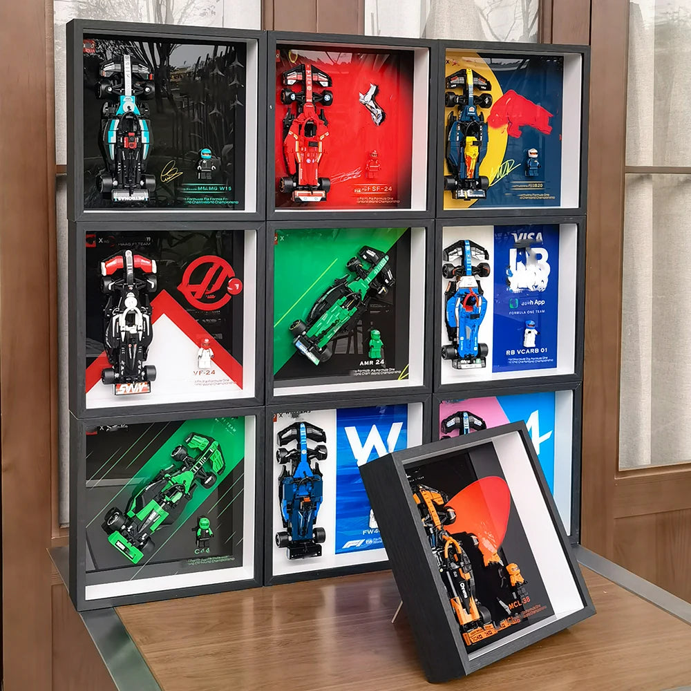 Display Photo Frame for LEGO Speed Champions F1 Race Car Toy,Home or Office Decorative Wall Panels,Adult Collectibles Wall Mount