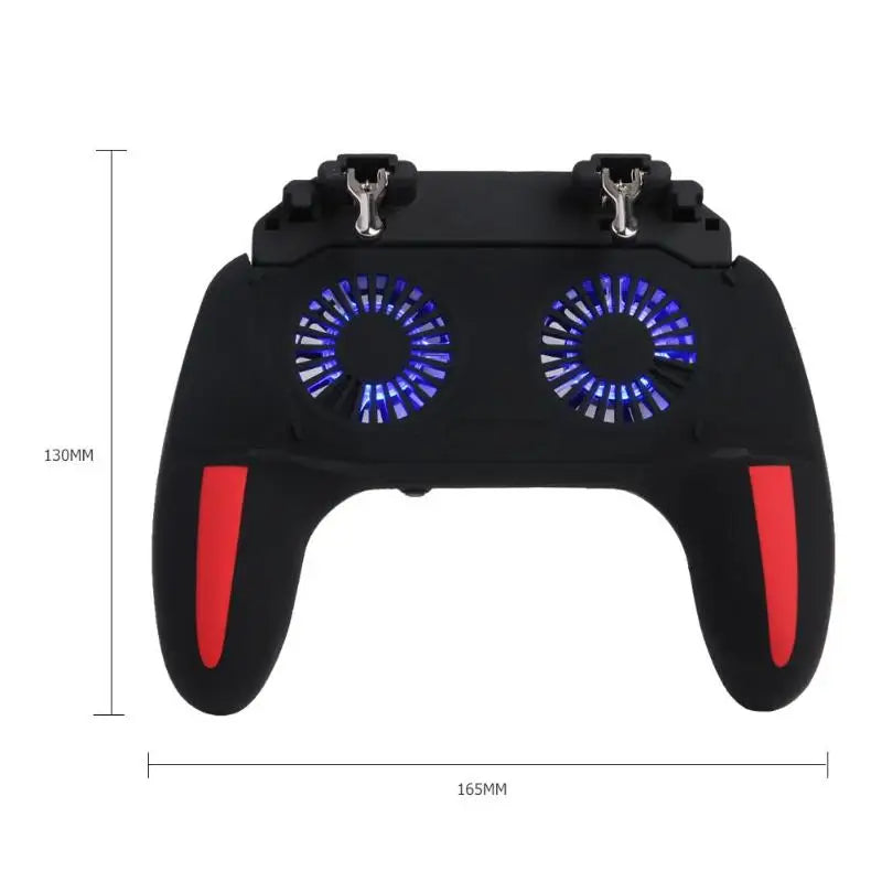 H10 Gaming Accessories Handheld Grip Game Controller Joystick Gamepad for Pubg Trigger Dual Cooling Fan Game Cooler For Phones
