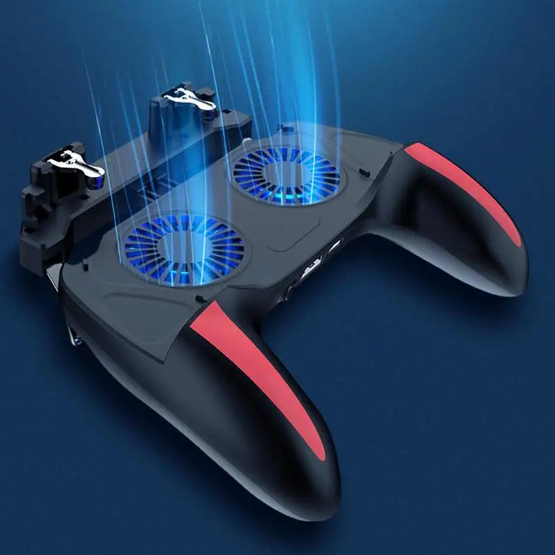 H10 Gaming Accessories Handheld Grip Game Controller Joystick Gamepad for Pubg Trigger Dual Cooling Fan Game Cooler For Phones