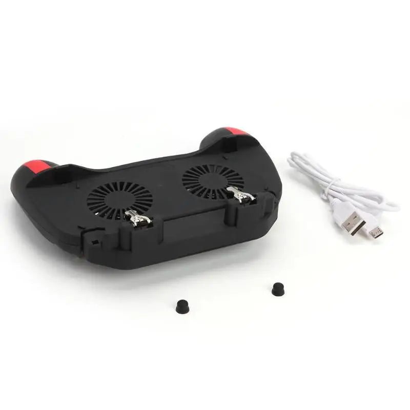 H10 Gaming Accessories Handheld Grip Game Controller Joystick Gamepad for Pubg Trigger Dual Cooling Fan Game Cooler For Phones