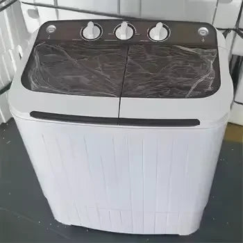 HOT 5kg Semi-automatic Double Cylinderwave Wheel Large Capacity Washing Machine Double Cylinder Household Mini Washing Machine