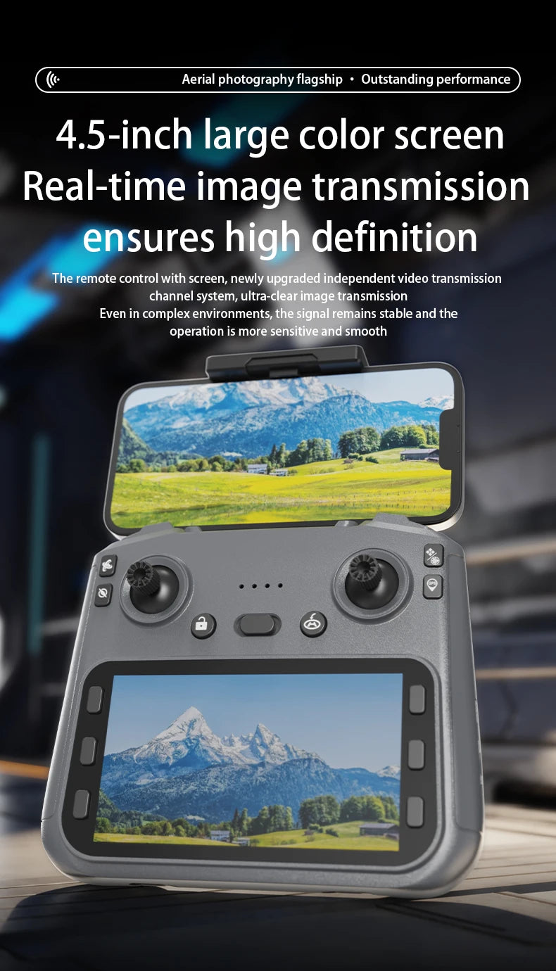 L600 Pro MAX Drone 4K Professional HD Camera 3-Axis Gimbal GPS Security Dron Obstacle Avoidance WIFI FPV UVA RC Quadcopter Toys