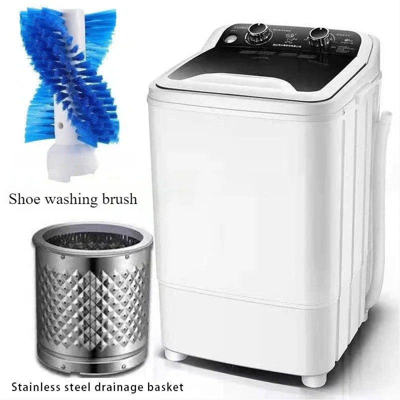 EU/UK/US 3 IN 1 Washing machine Semi-Auto household Small washing machine dormitory 7kg large capacity Washing & Shoe machine