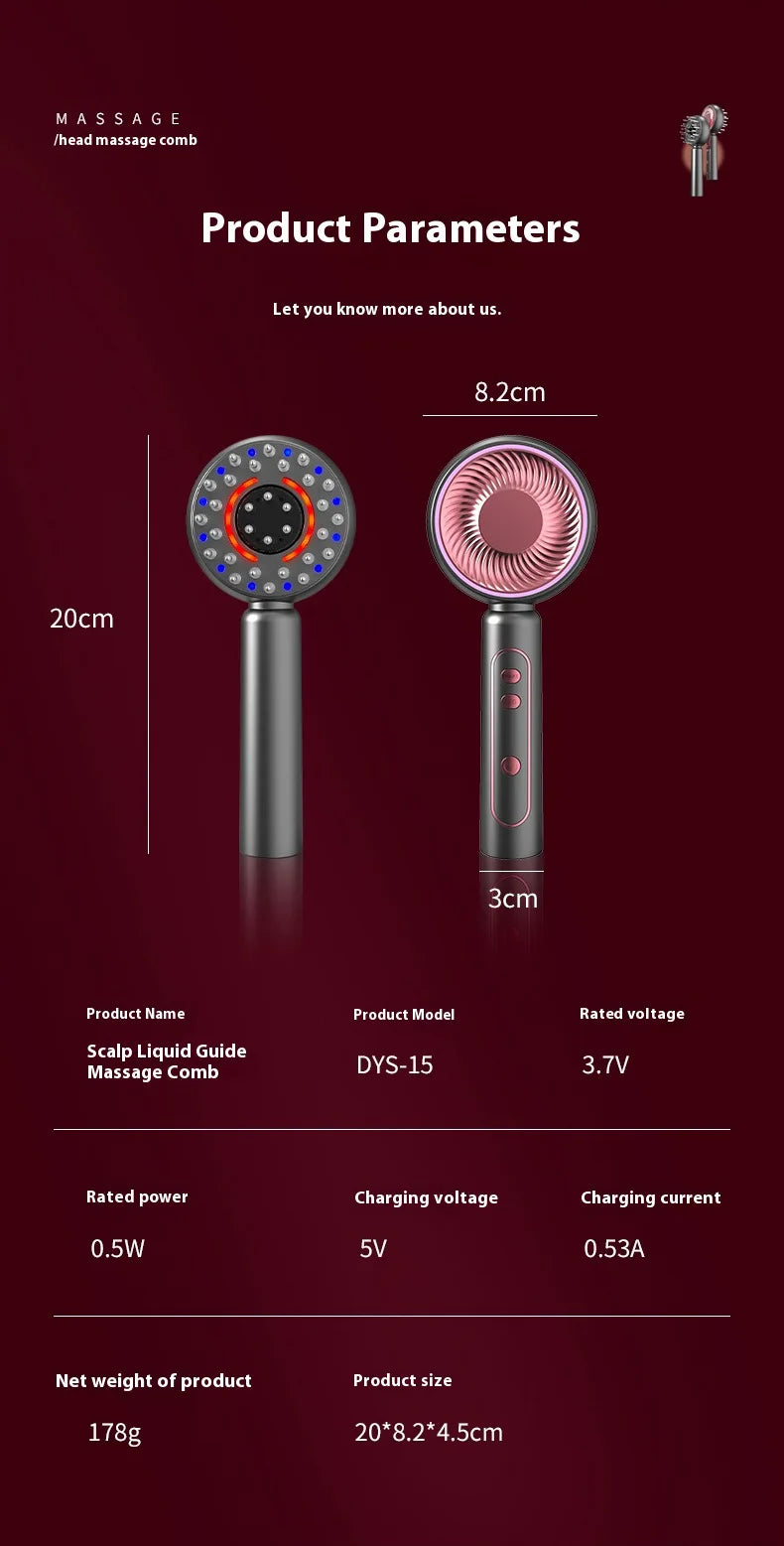 Scalp Massaging BrushShiatsu Hair Scalp Massager Electric Massager for Scalp & Hair Handheld Portable Massager Deep Muscle Relax