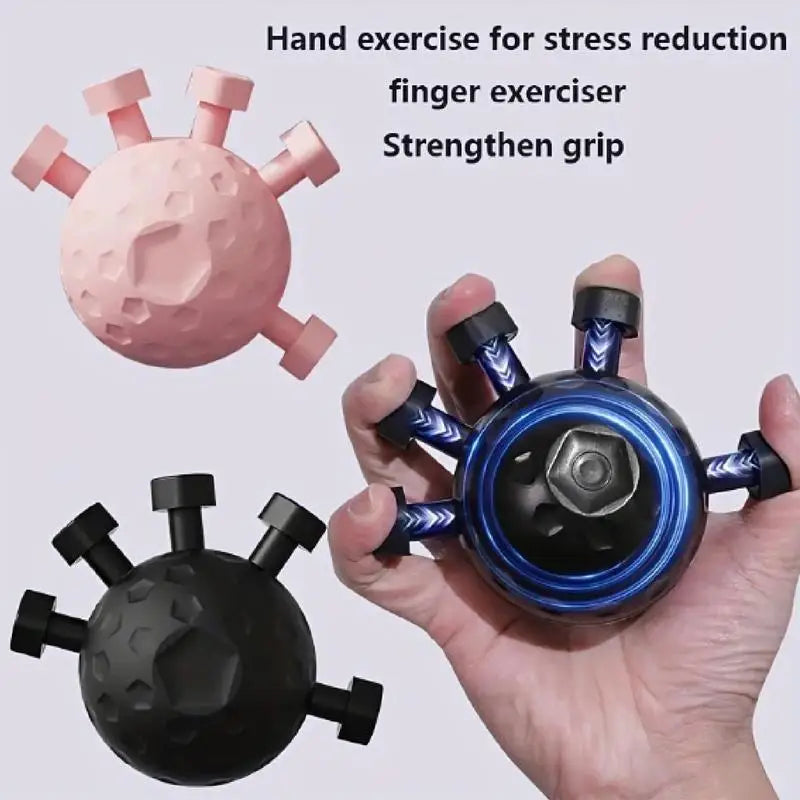Hand Grip Gym Finger Strengthener Grip Adjustable Resistance Hand Balls Gripper Exerciser for Forearm Strength Climbing Training