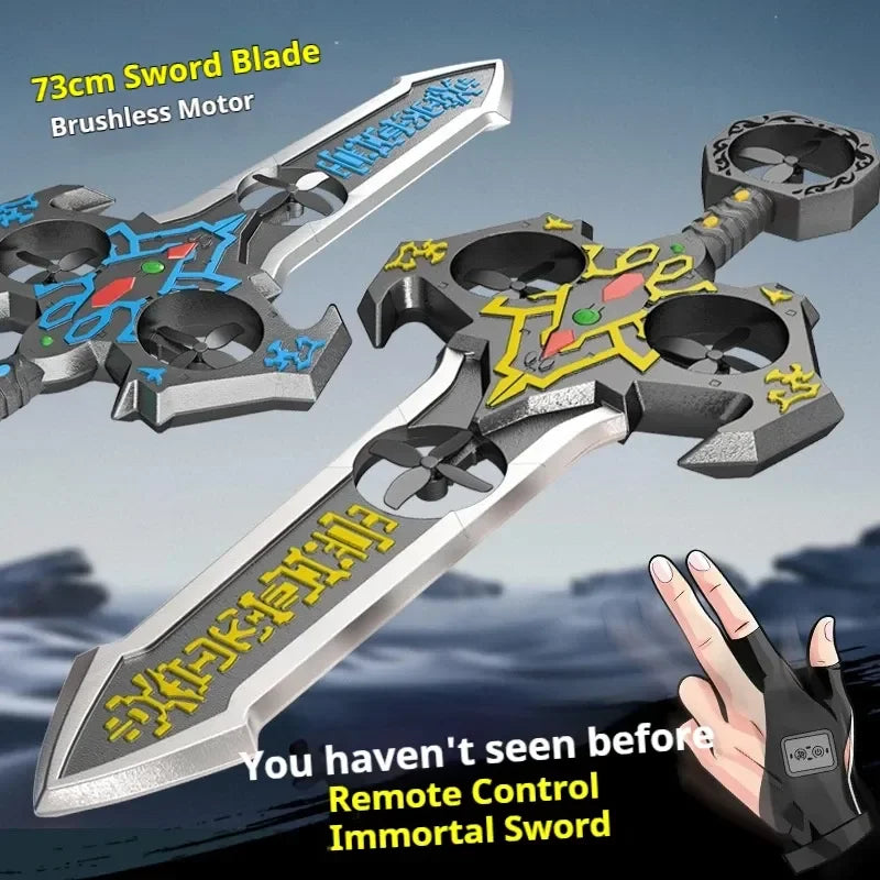73cm RC Sword Toy with Gesture Sensing Remote Control Foam Flying Vehicle Cool Children's Play Tool Remote Control Flying Sword