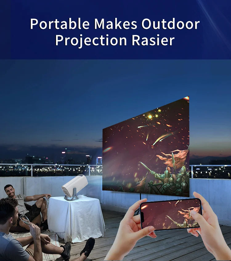 3000+Games Projectors 4K HD wifi 6 BT5.4 Android 11 64G home theaters sound Low noise Dual gamepads Outdoor Projetor