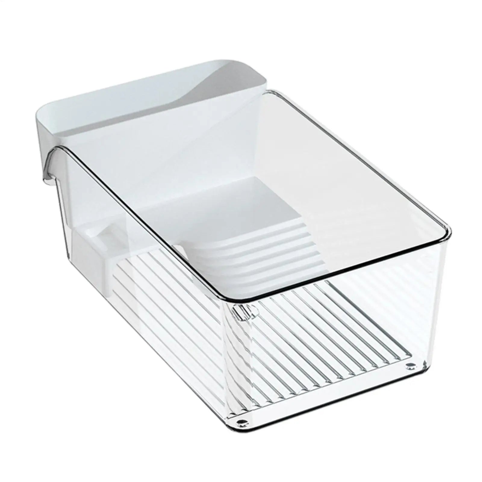 Turtle Tank with Basking Area Transparent Reptile Terrarium Habitat for Pet Turtles Hermit Crabs Tortoise Aquatic Amphibians