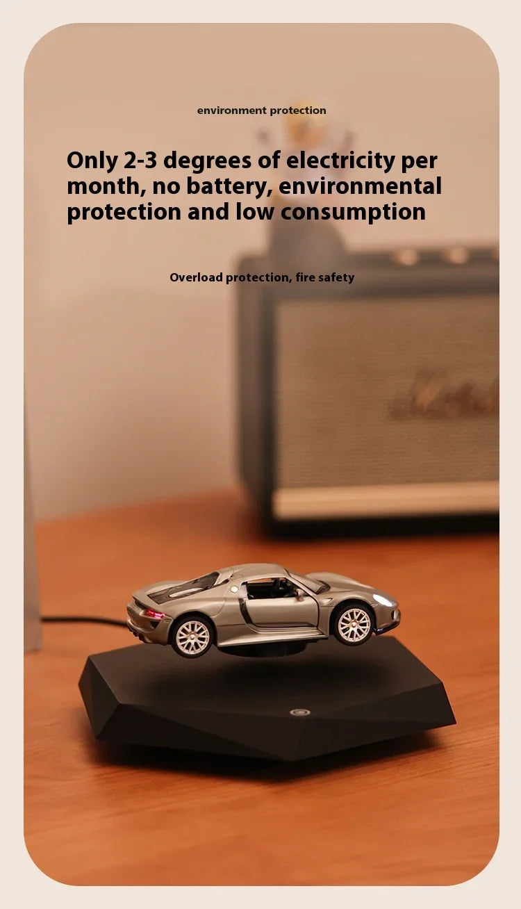 Magnetic Levitating Car 360° Free Rotation, Home Office Docoration, Unique Business Gift, Creative Gift