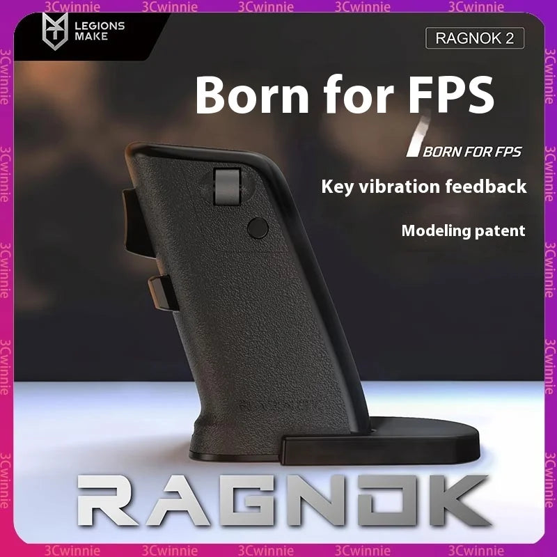 Gun Mouse For Shooting Games Custom Black White Wireless Dual-Mode Vertical Gaming Mouse Born For Fps