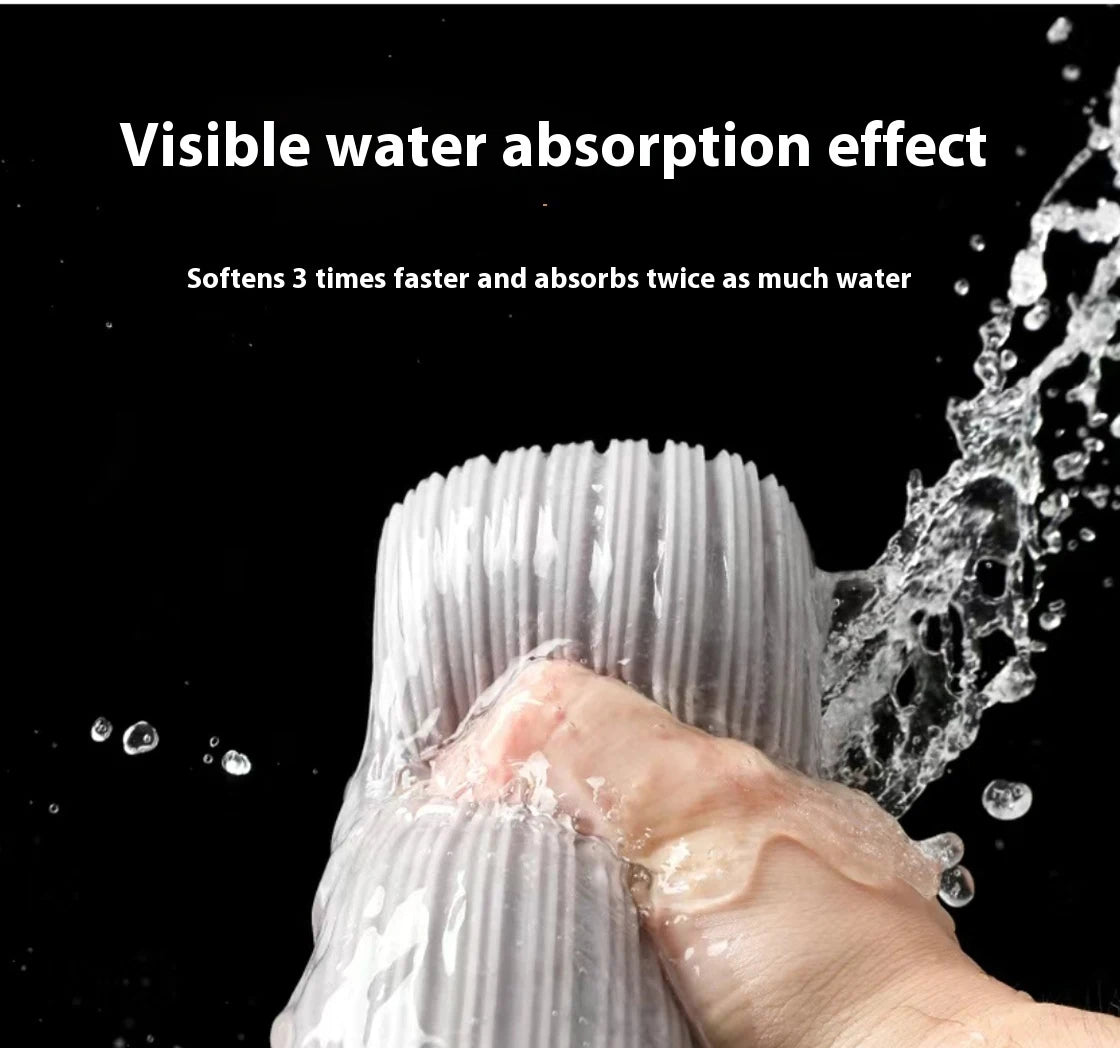 New Squeezed Self Draining Rubber Cotton Mop Hand Free Magic Self-cleaning Flat Mop Reusable Sponge Household Floor Cleaning