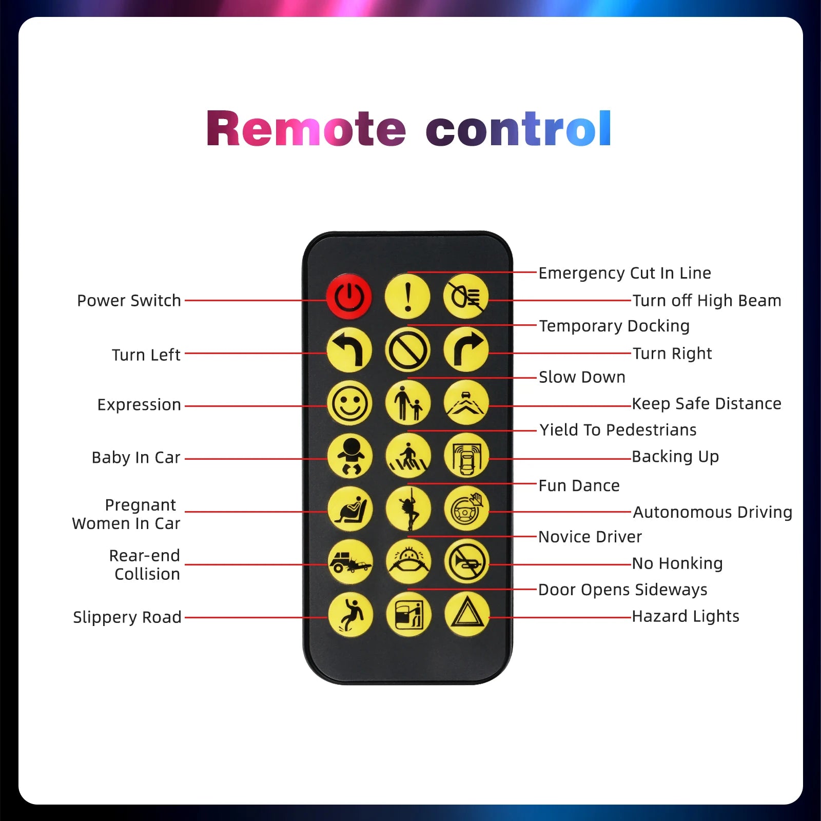 Truck Car Devil Eye LED Pixel Matrix Panel Sign Light App Remote Control 5V USB Custom Lighting Scrolling For Board Windshield
