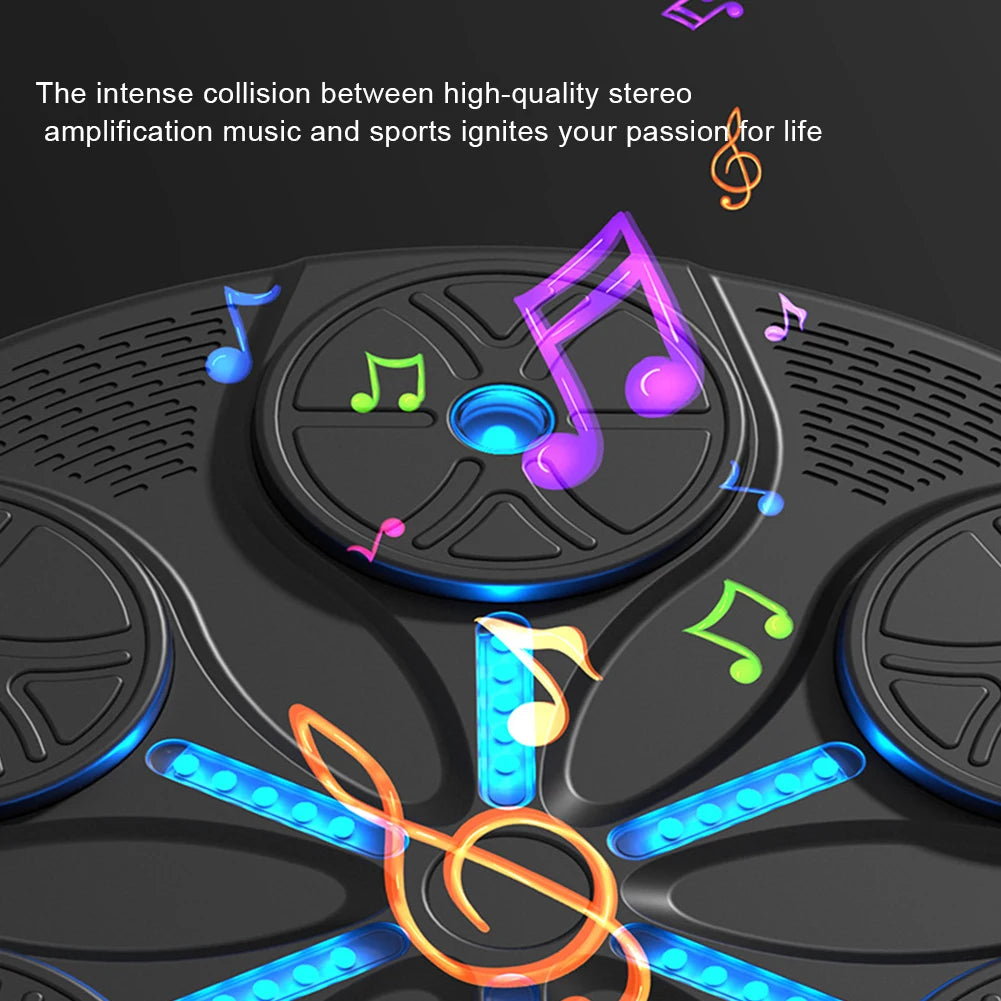 Music Boxing Machine Boxing Reaction Wall Target Type C USB Charging Boxing Training Punching Equipment with Gloves for Home Gym