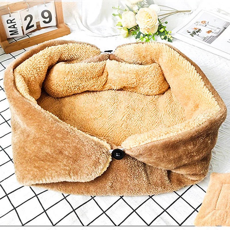 Folding cat nest winter warm car dog pad antifreeze pet plush platform general pets products accessory dogs supplies accessories