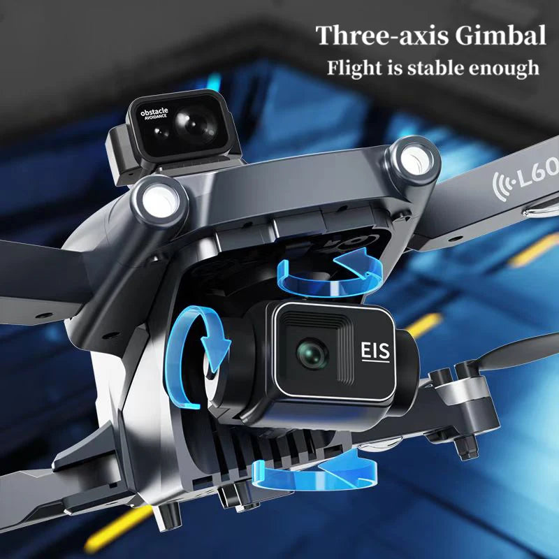 L600 Pro MAX Drone 4K Professional HD Camera 3-Axis Gimbal GPS Security Dron Obstacle Avoidance WIFI FPV UVA RC Quadcopter Toys