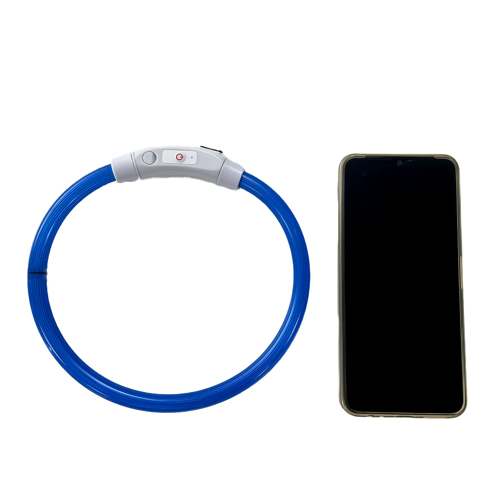 Pet Dog LED Light Collar Luminous Anti-Lost Dog Collar USB Rechargeable Dog Necklace Collar