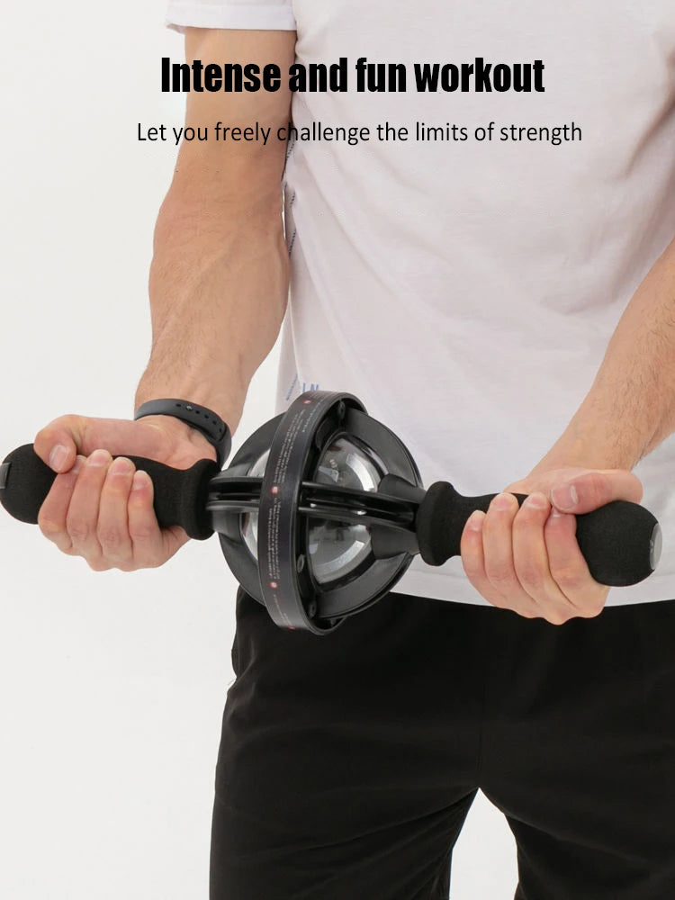 Arm Ball Arm Strength Exerciser  Gyroscope Forearm Exercise Gyroscope with LED Light Core Trainer Home Gym Equipment Fitness