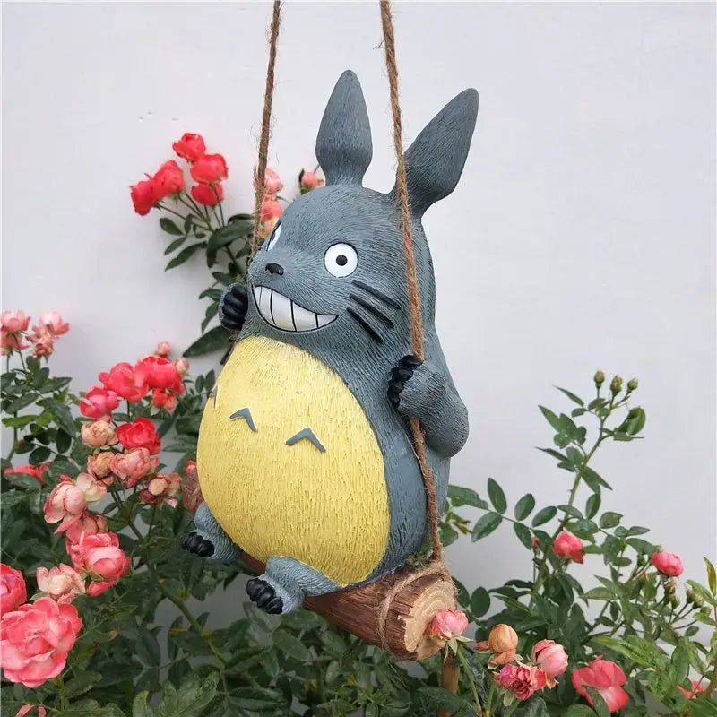 Large Garden Statue Cartoon Anime Totoroeds Sculpture Creative Kawaii Miyazakis Hayaos Totoros Resin Figurines Garden Home Decor