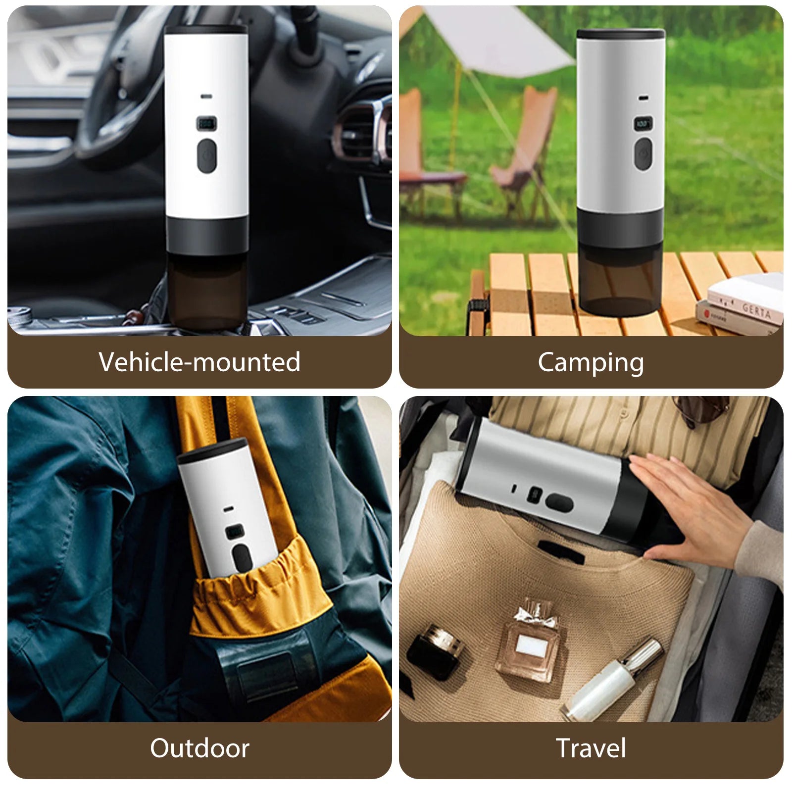 Portable 3-in-1 Coffee Maker, 20Bar USB Espresso Machine for Travel Car Home, Fast Heating Compact Design