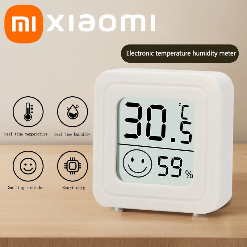 Xiaomi 1/4pcs Mini LCD Digital Thermometer Hygrometer Indoor Room Temperature Humidity Meter Sensor Gauge Weather Station Set