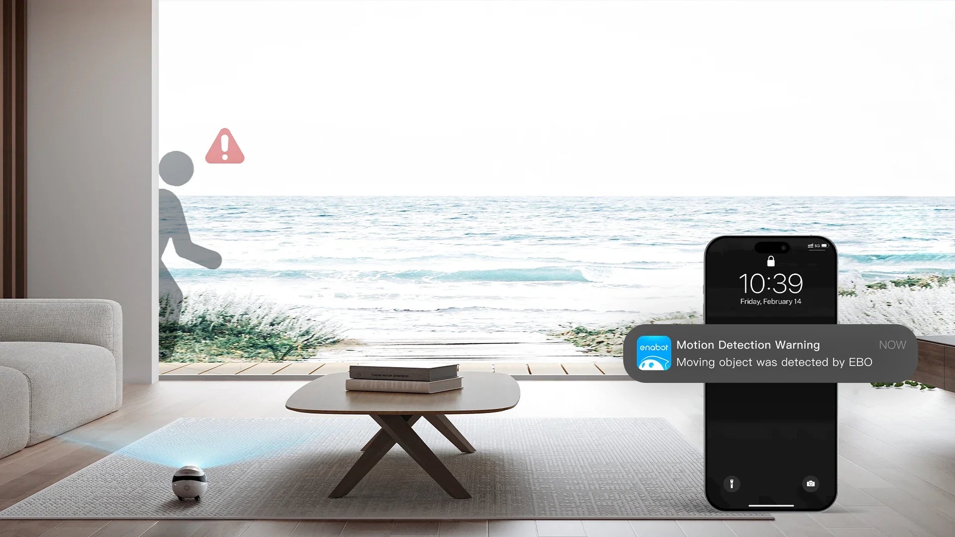 Enabot EBO AIR 2 Companion Robot 2K Home Security Pet Camera Night Vison Wireless APP Remote Control for Dog Cat Baby App Contro