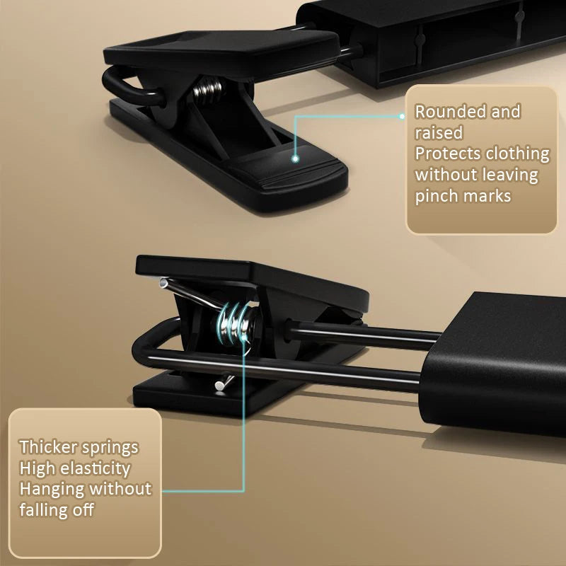 5/10PCS Pants Hanger Adjustable Clips Space Saving Anti-Slip Metal Rack Women's Skirt Clothes Organizer Socks Lingerie Racks