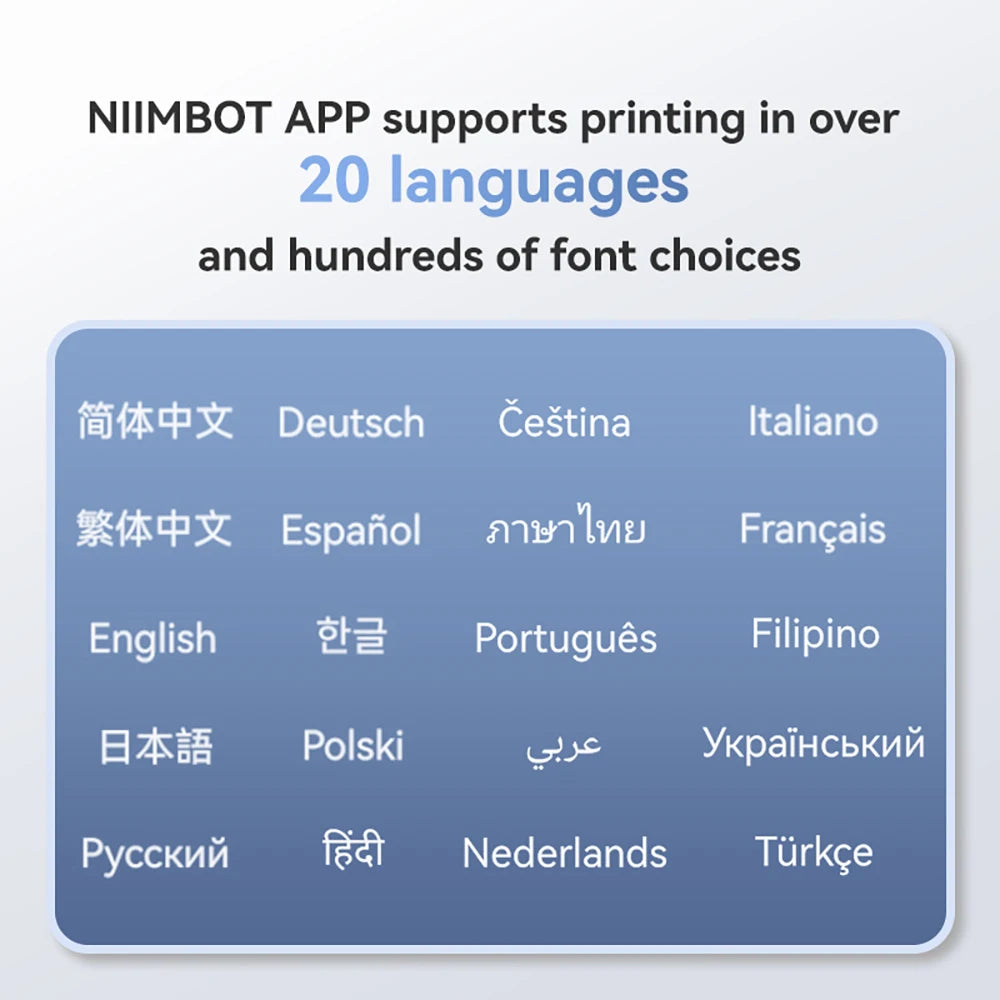 NIIMBOT B1 Portable Thermal Printer With Tapes 2 Inch Adhesive Label Printer Mini Bluetooth Sticker Maker Support Smartphones PC