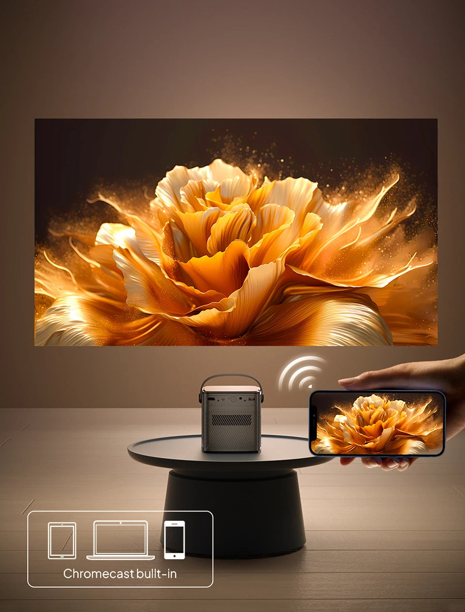 BYINTEK U80 Max Projector 3D 4K Cinema  Android 11.0 WiFi Mini Portable 1080P Home Theater Video DLP Projector with Battery