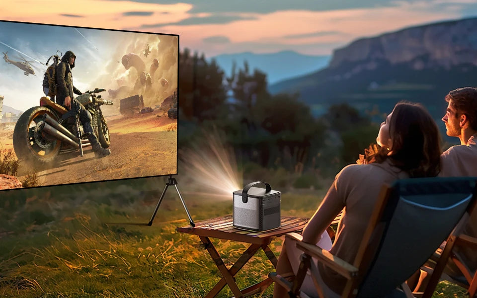 BYINTEK U80 Max Projector 3D 4K Cinema  Android 11.0 WiFi Mini Portable 1080P Home Theater Video DLP Projector with Battery