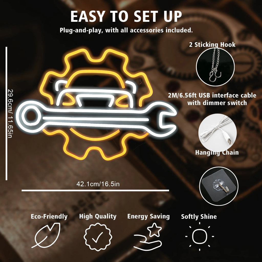 Check Engine Neon Sign Led Light Auto Room Garage Repair Shop Wall Decor Bar Party Club Luminous Atmosphere Lamp USB Power