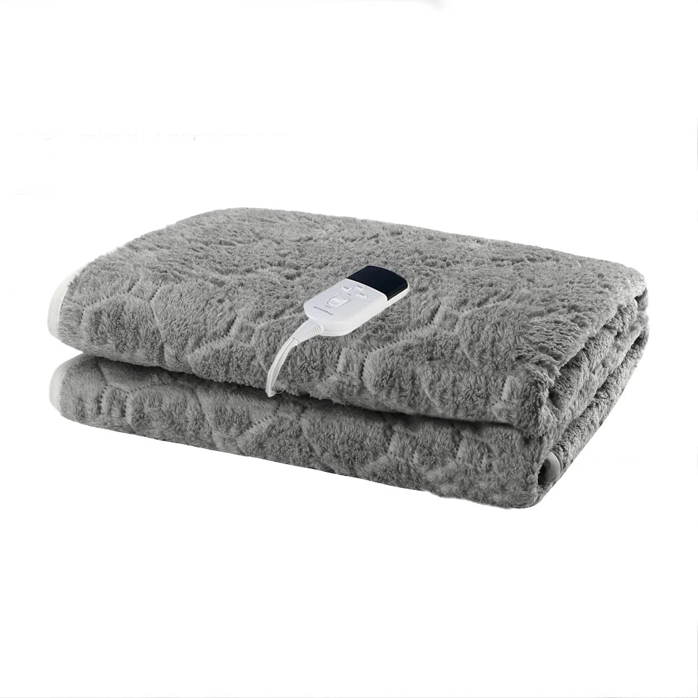 RUIANBAO Heated Blanket Throw 2-Layer Flannel Electric Blanket Timer Heated Pad 220V 150*75cm Thermal Mattress Heated Bed Warmer