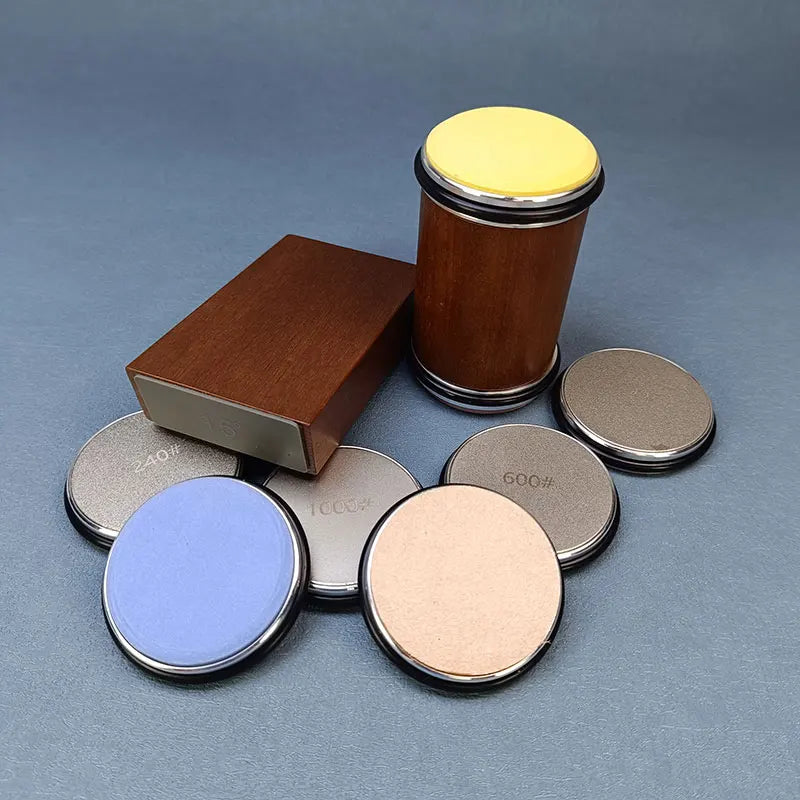 Diamond Sharpening StoneMagnetic Rolling Knife Sharpener  Wood Kitchen Grinding System 15 20 Degrees Angle Roller Accessory