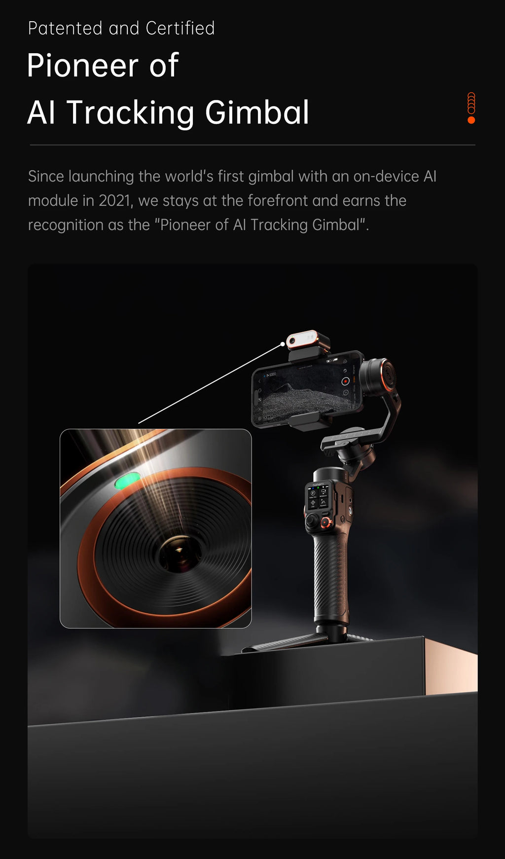 Hohem iSteady  M6 3-Axis Handheld Stabilizer hohem m7 Gimbal for Smartphone w Magnetic Fill Light Face Tracking pk weebill m7