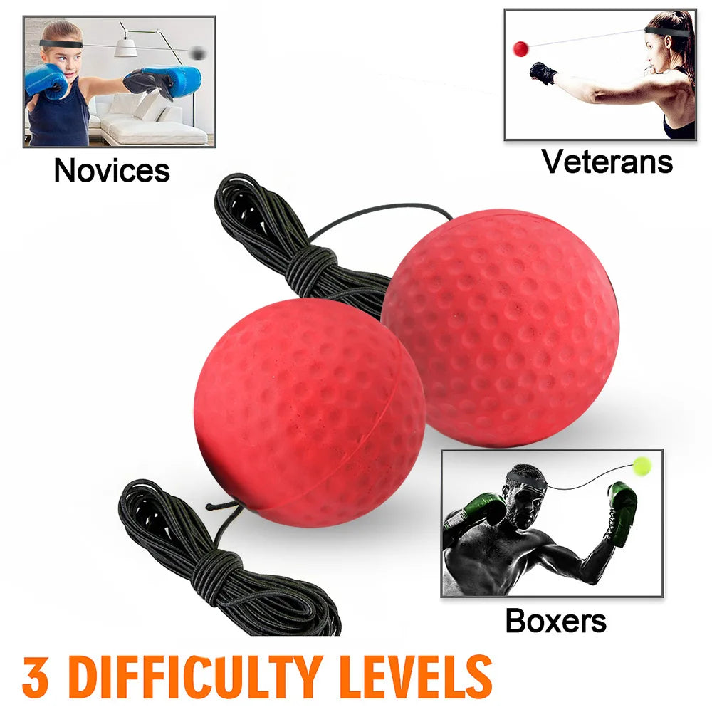 Boxing Speed Ball Reaction Ball Magic Ball Head-mounted Decompression Venting Fighting Reaction Training Fitness Boxing Speed