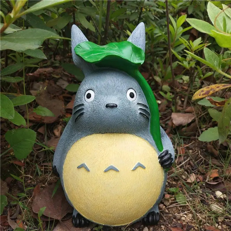 Large Garden Statue Cartoon Anime Totoroeds Sculpture Creative Kawaii Miyazakis Hayaos Totoros Resin Figurines Garden Home Decor