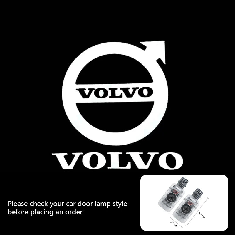 2Pcs Car Led Door Welcome Light Projector Ghost Shadow Lamp For Volvo S90 XC40 XC90 XC60 S60 V90 V60 2025 Polestar Accessories