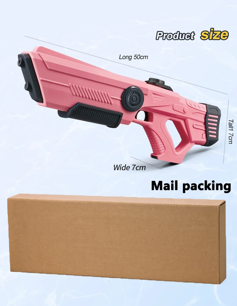 Electric Automatic Water Storage Gun Toys Portable Children Summer Beach Outdoor Fight Fantasy Spray Gun Toys Boy Kid Adult Game