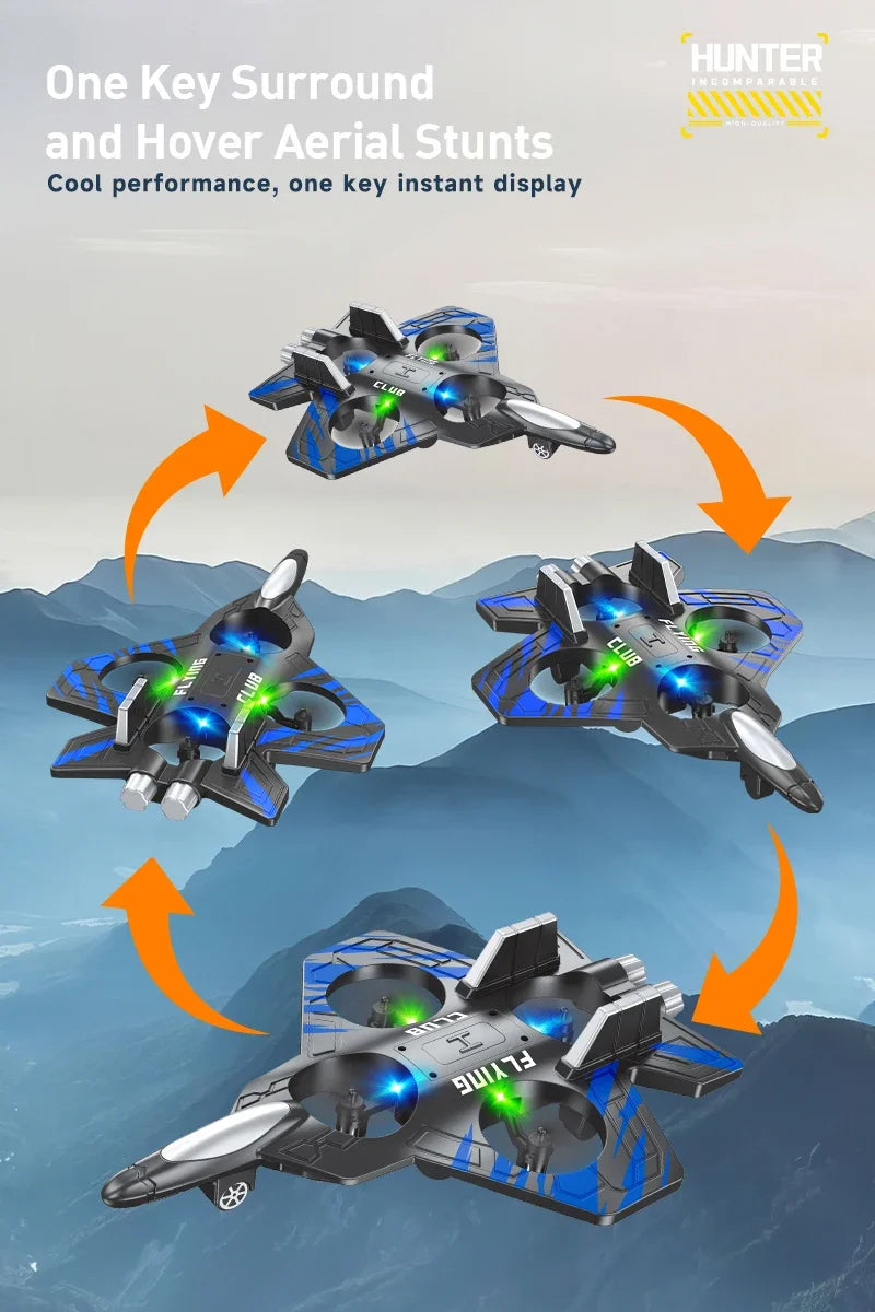 RC Aircraft EPP Foam Stunt Glider Electric Fighter Remote Control Airplane Fall Resistant Plane Toys for Boys Kids CZ01 CZ63