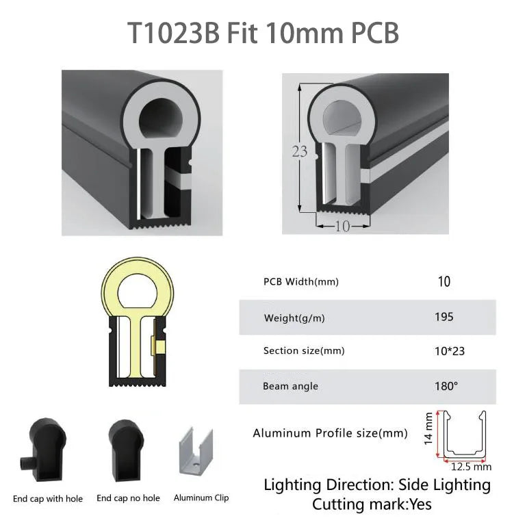 WS2811 WS2812B RGB LED Neon Strip Rope Light Tube Flex Black Silica Gel Soft Lamp For Room Outside Decoration Waterproof IP67