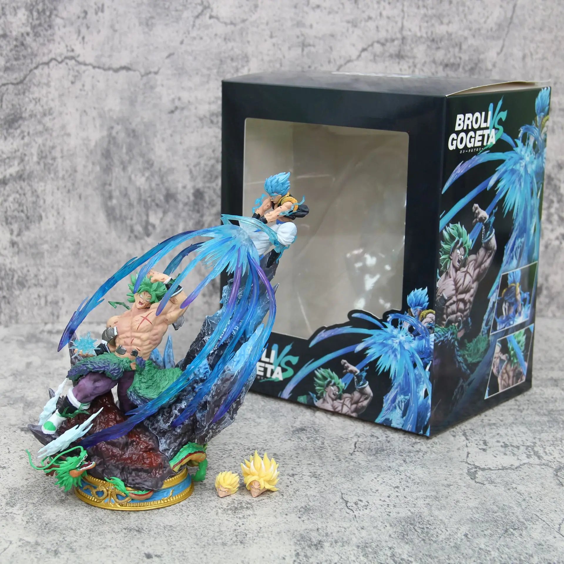 Anime Figure Dragon Ball Broly Vs Gogeta Figure Broly Figure Model Pvc Statue Dolls Collection Toy Decoration Christmas Toy Gift